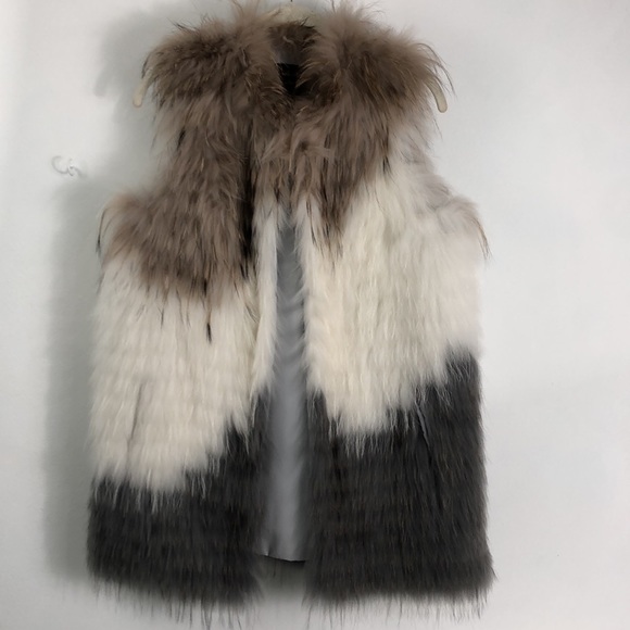 Linda Richards Unique Fox Fur Ombre Vest - Picture 11 of 12